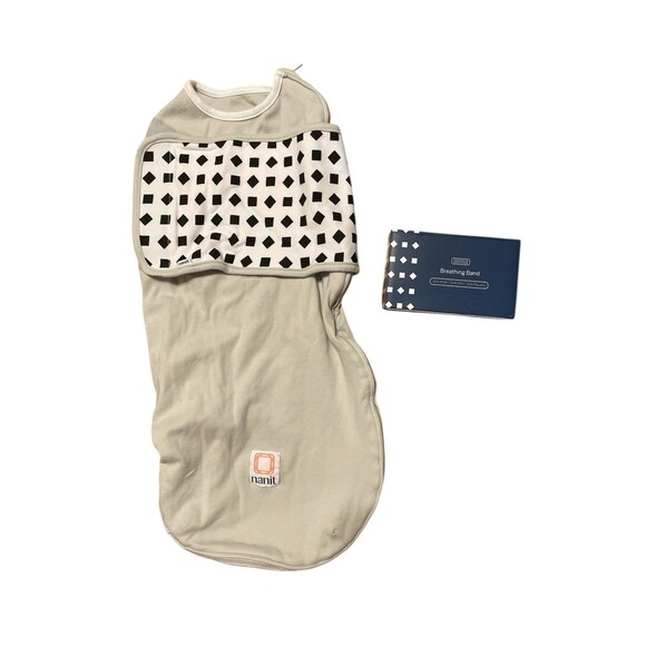 Lot of 2 Nanit Breathing Wear Swaddle Sack Size 0-3 Months And Grey Band - Picture 1 of 5